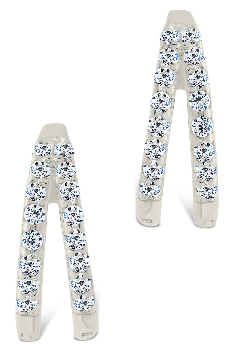 Gabriella Set of 2 Huggie Hoop Earrings, Alternate, color, SILVER