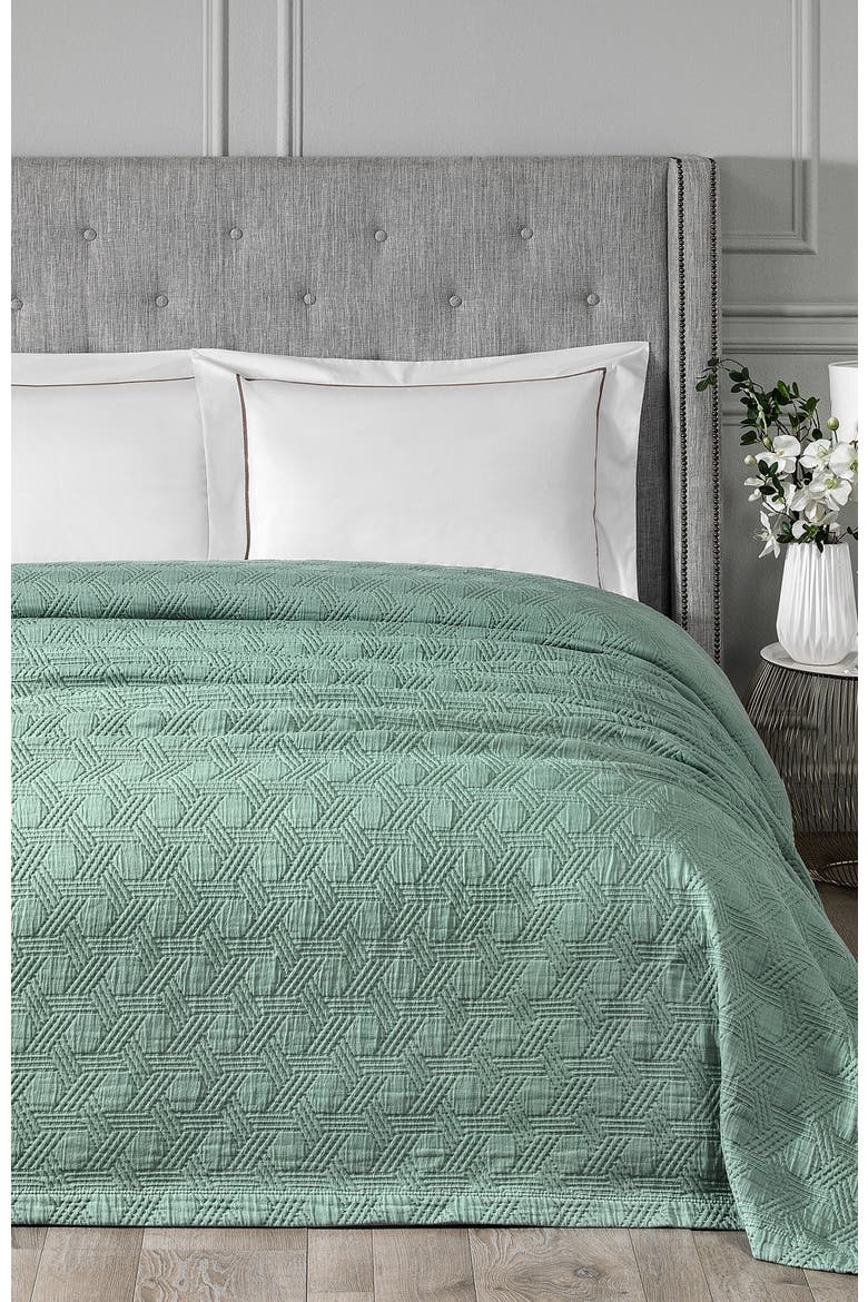 Maisie Bedcover, Alternate, color, Green