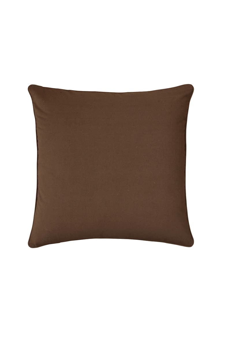 Cocoa Brown 100% Cotton Euro Pillow Sham 26" x 26", Main, color, Brown