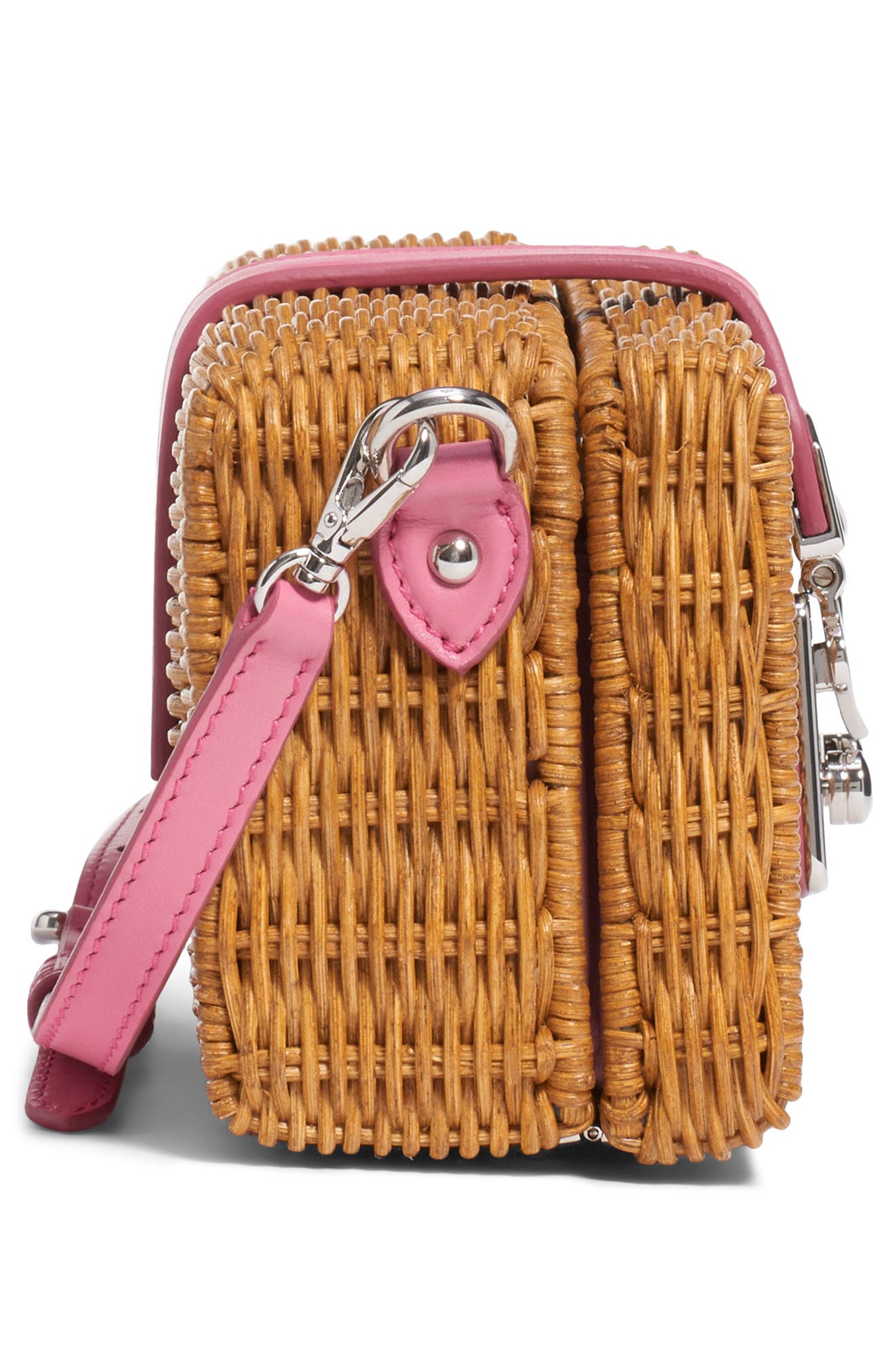 Miu Miu Midollino Basket Clutch, Alternate, color, 