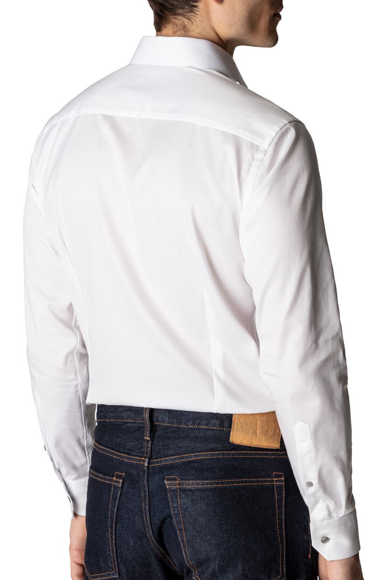 Eton Signature Contemporary Fit Cotton Twill Dress Shirt, Alternate, color,
