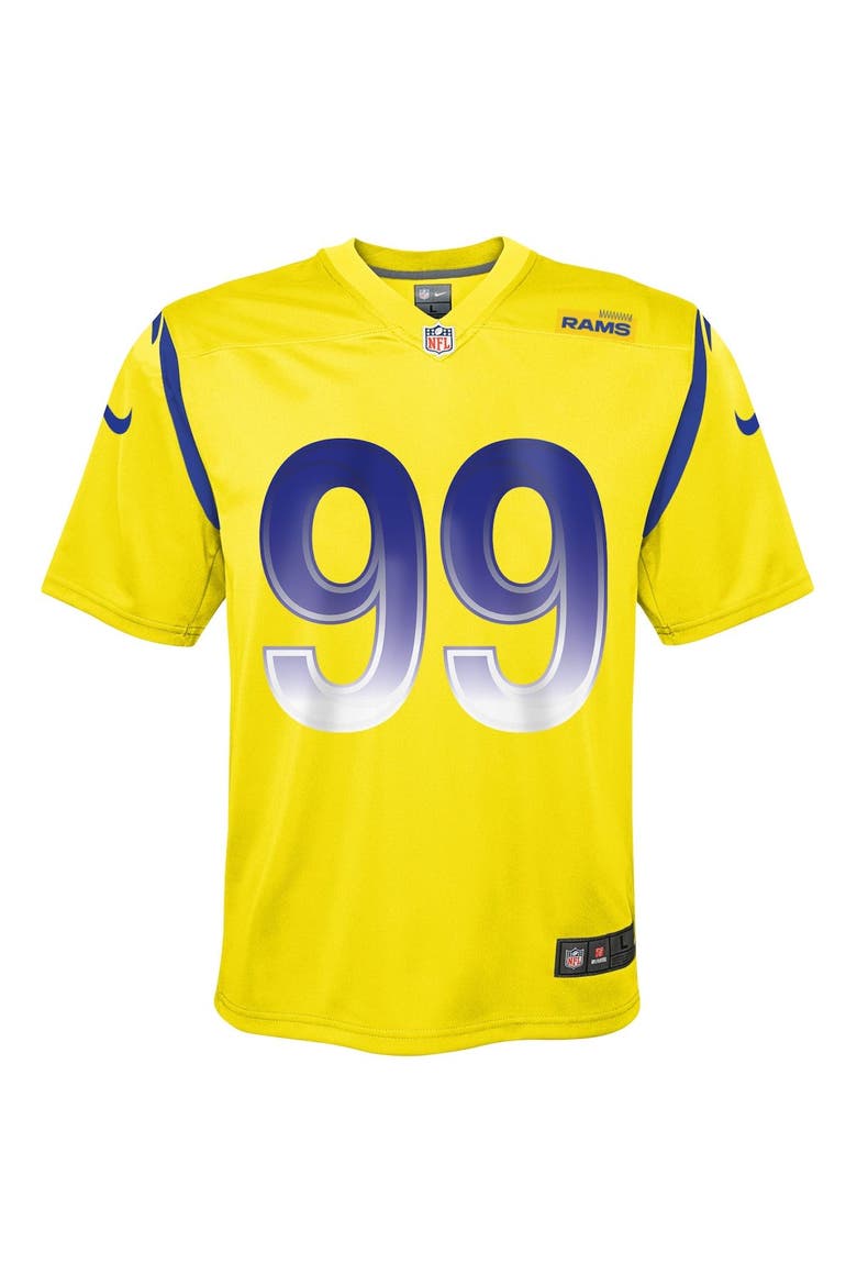 Youth Nike Aaron Donald Gold Los Angeles Rams Inverted Game Jersey, Alternate, color, Gold