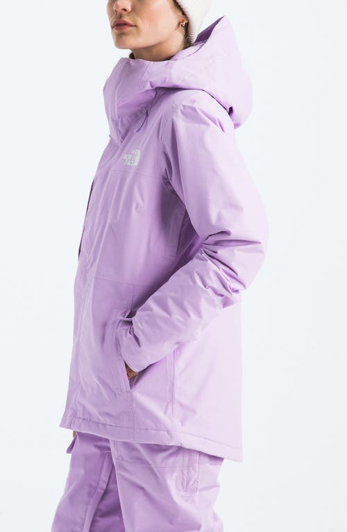 The North Face Freedom Insulated Waterproof Hooded Jacket In Purple