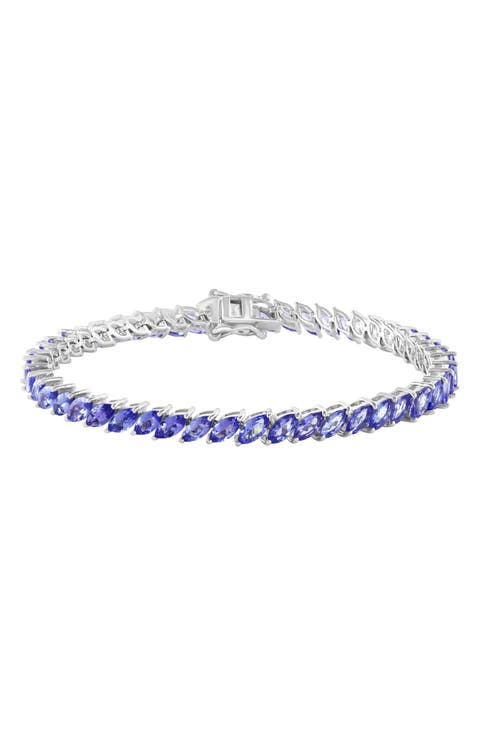 Sterling Silver Tanzanite Bracelet