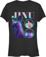 KPop Demon Hunters Junior's KPop Demon Hunters Jinu Saja Boy Collage Graphic T-Shirt