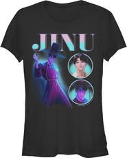 KPop Demon Hunters Junior's KPop Demon Hunters Jinu Saja Boy Collage Graphic T-Shirt