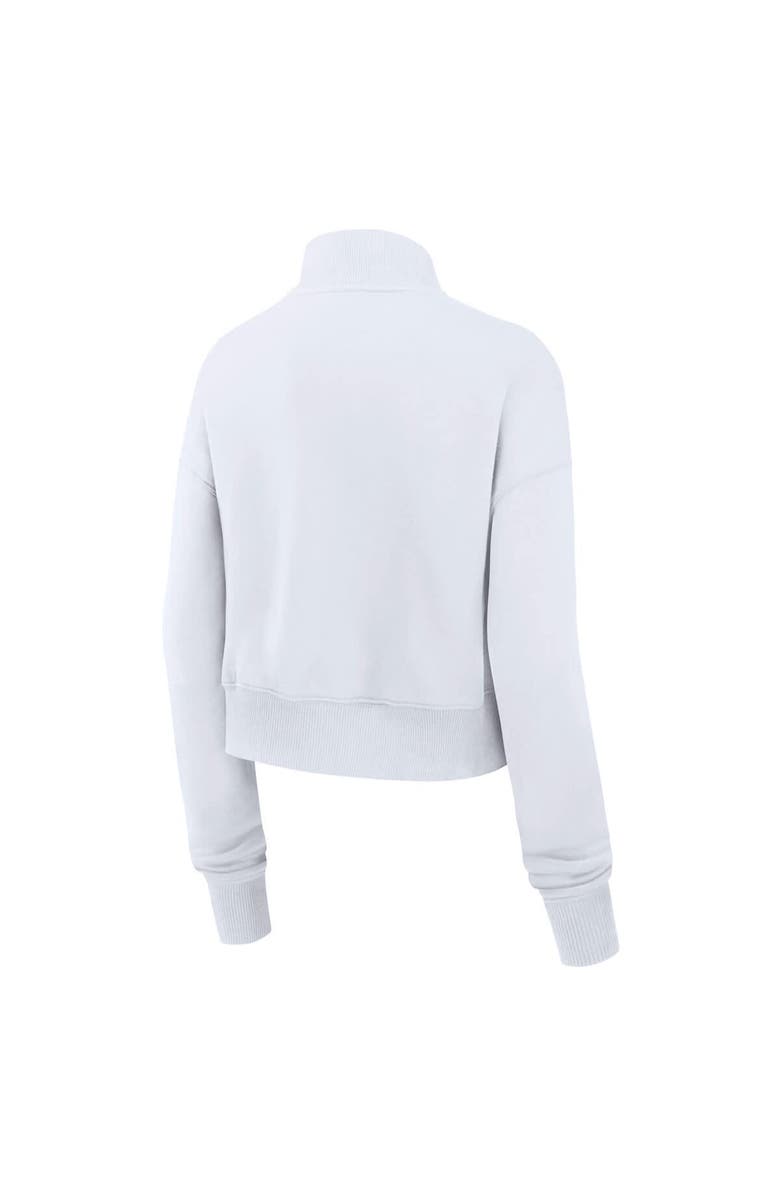 Nike Women's Nike White UCLA Bruins Legacy Elevated Logo Cropped Half-Zip Sweatshirt, Alternate, color, White