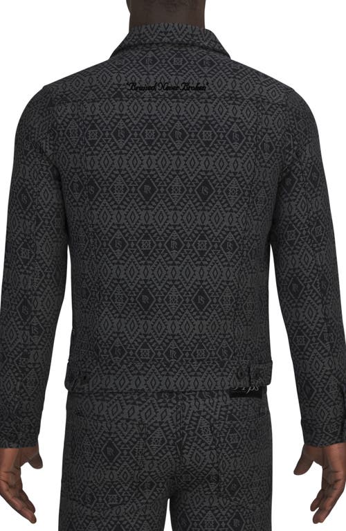 PRPS PRPS KEYSTONE GEO PATTERN COTTON TRUCKER JACKET
