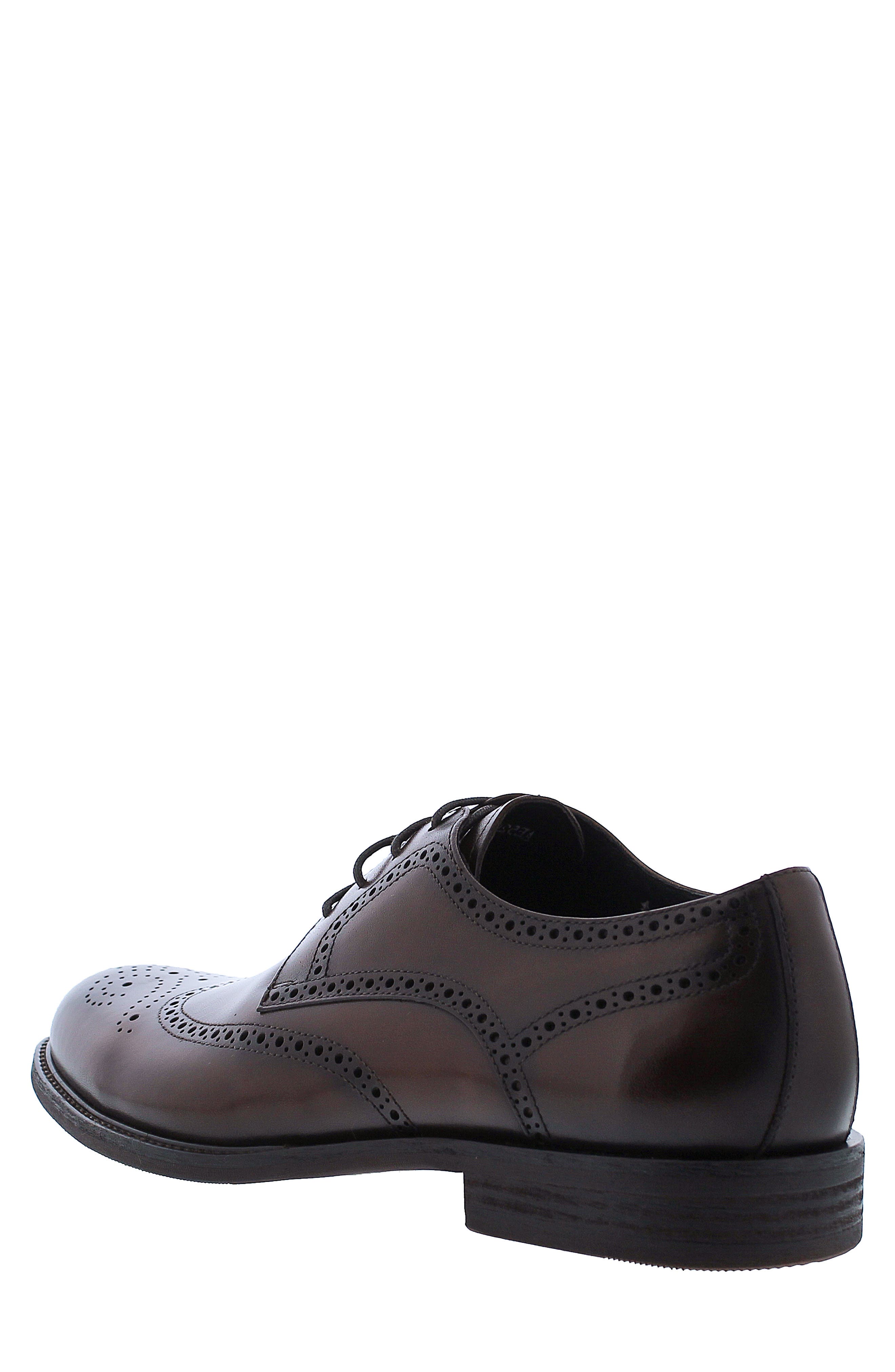 Delos Brogued Wingtip Derby, Alternate, color, BROWN