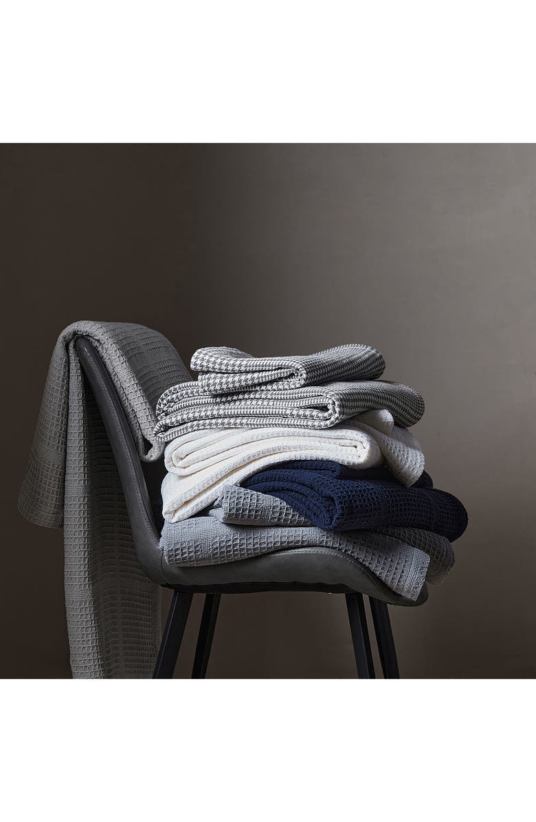 Kenneth Cole New York Essentials Waffle Stitch Blanket, Alternate, color, Grey