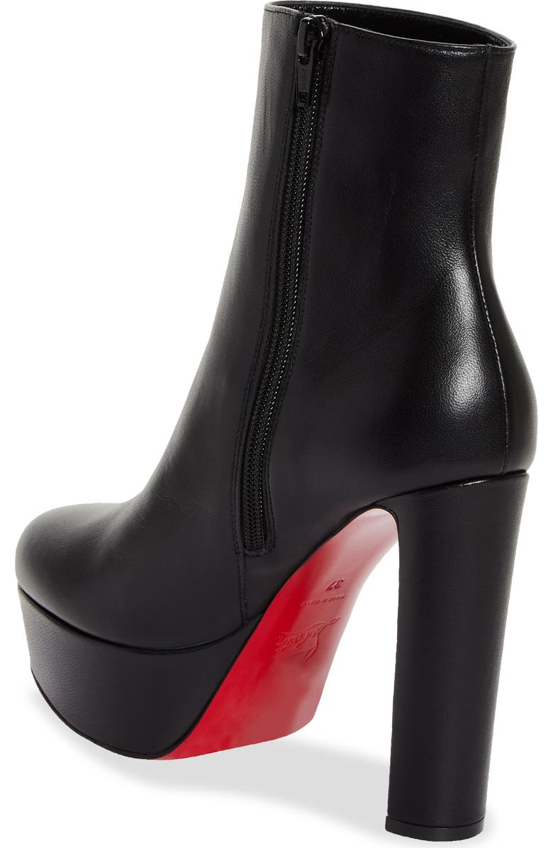 Christian Louboutin Loo Platform Bootie, Alternate, color, Black