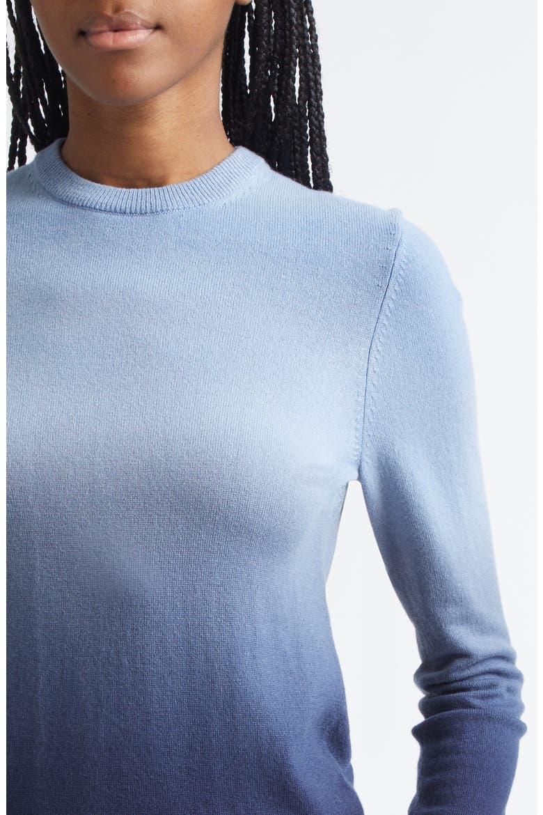 Ombré Cashmere Sweater, Alternate, color, LAKE MULTI