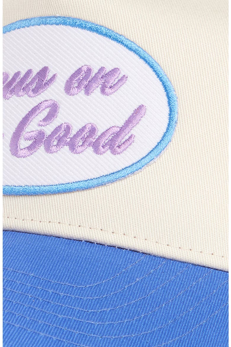 Focus on the Good Snapback Baseball Cap, Alternate, color, PERIWINKLE