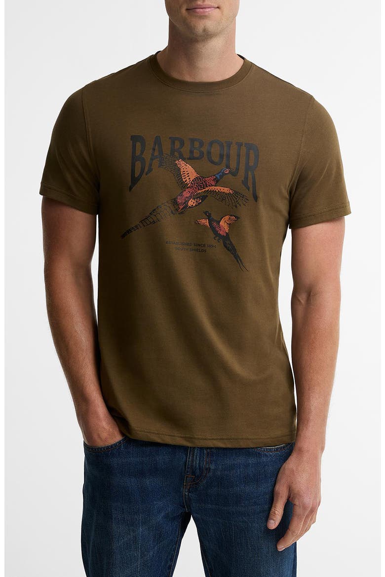 Pheasant Graphic T-Shirt, Main, color, BEECH