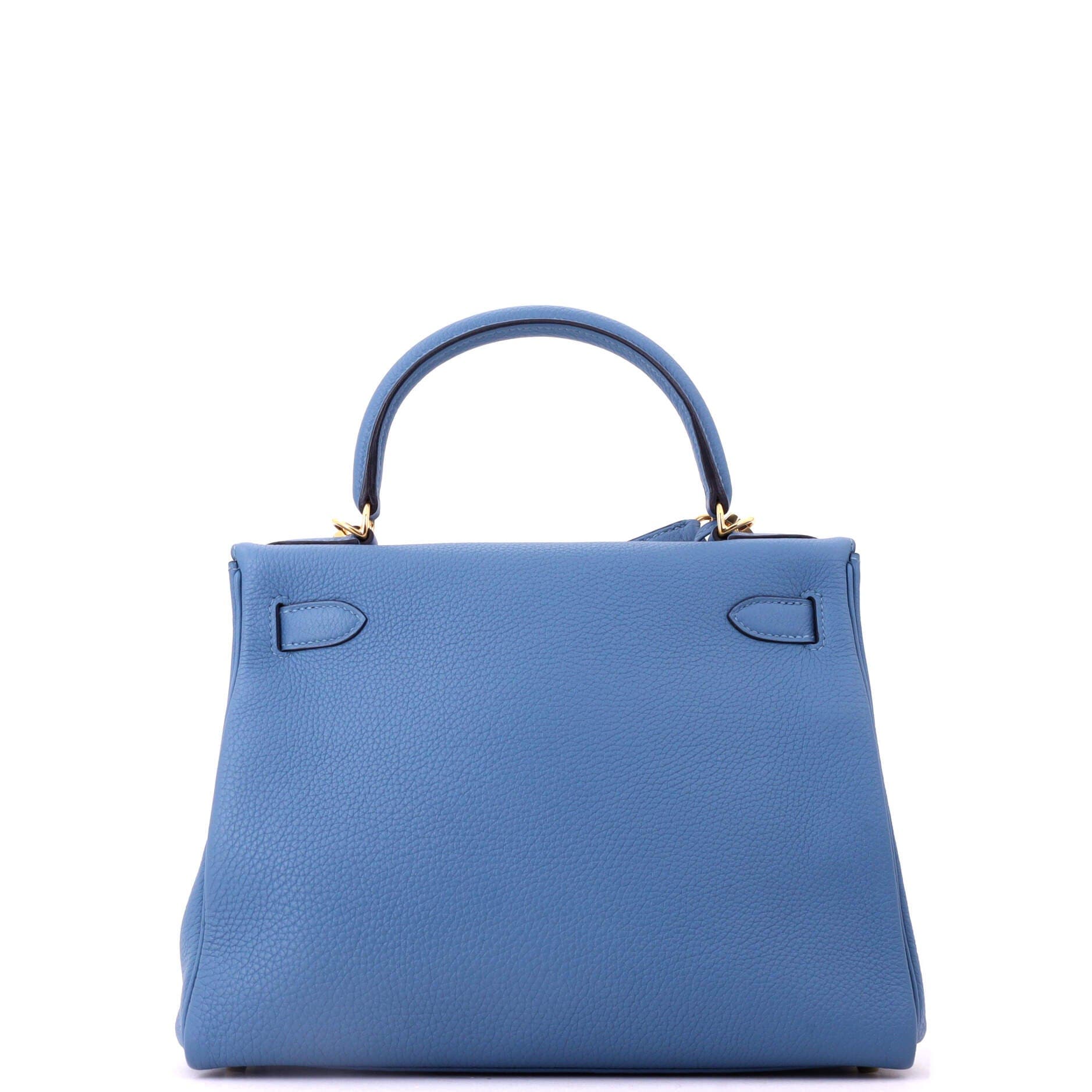 Kelly Handbag Blue Togo with Gold Hardware 28, Alternate, color, Blue