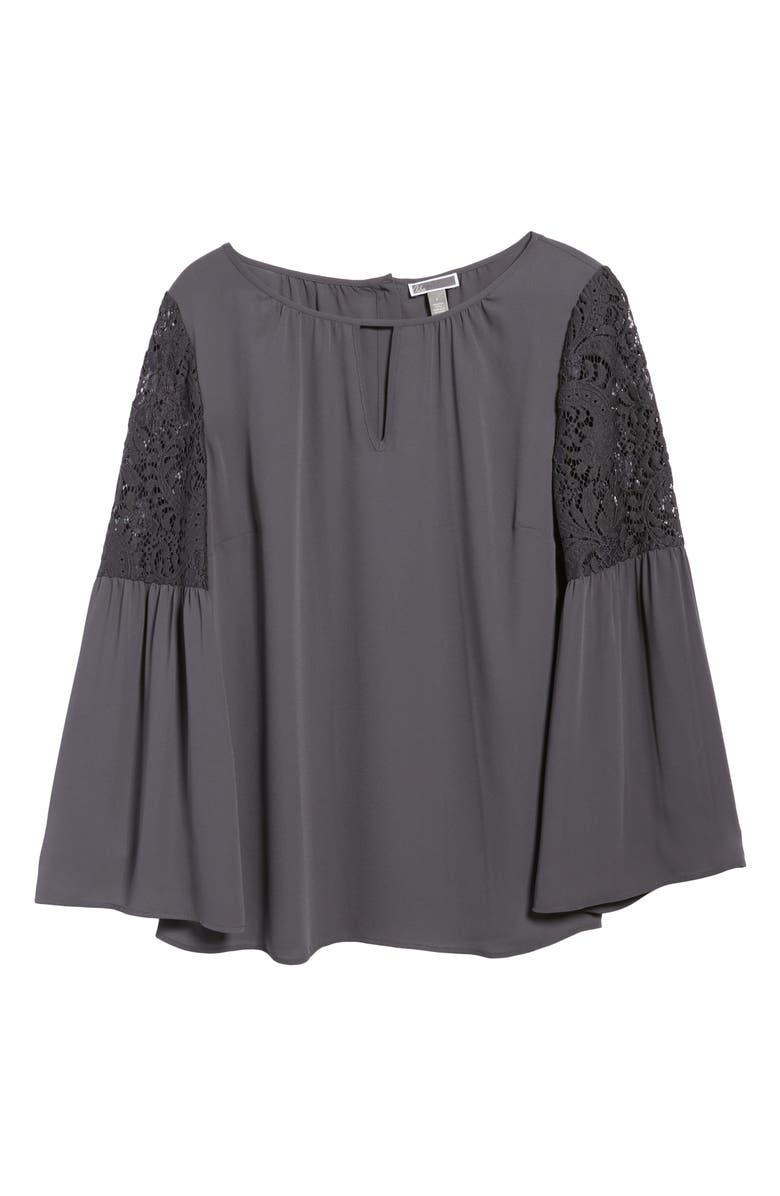 Chelsea28 Lace Bell Sleeve Top, Alternate, color,