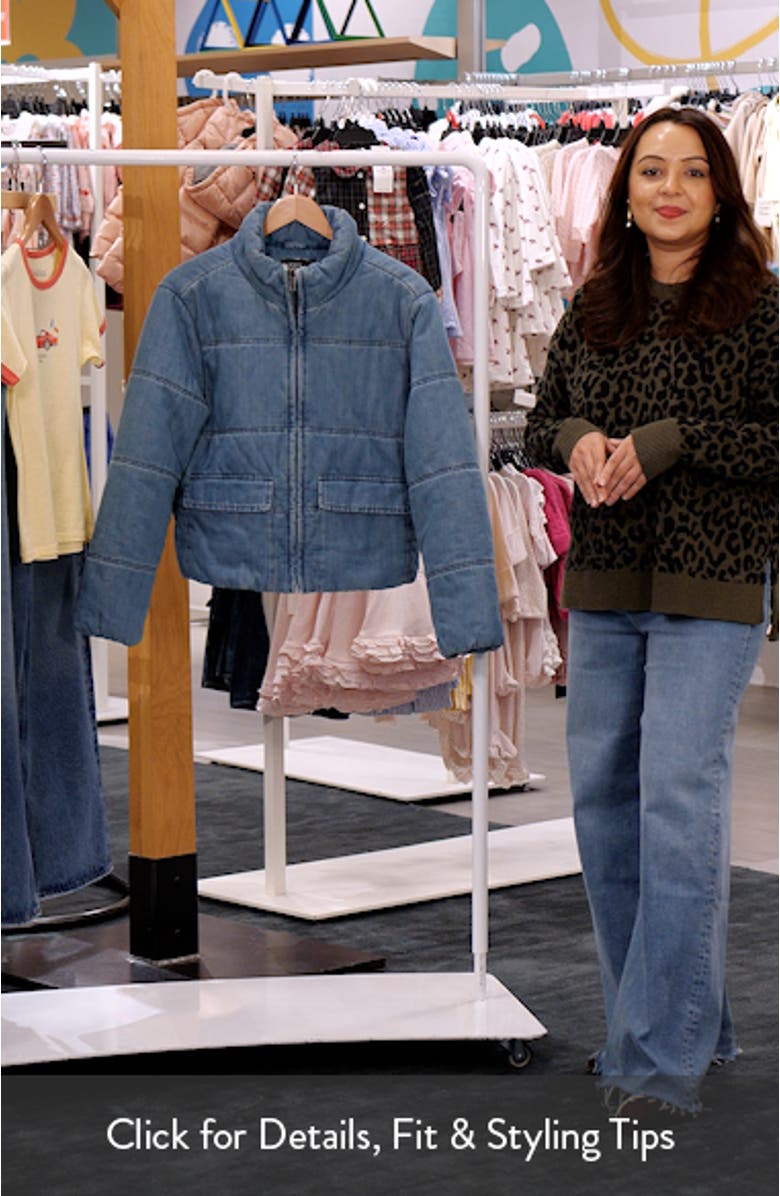 Chill Out Denim Quilted Puffer Jacket, sales video thumbnail
