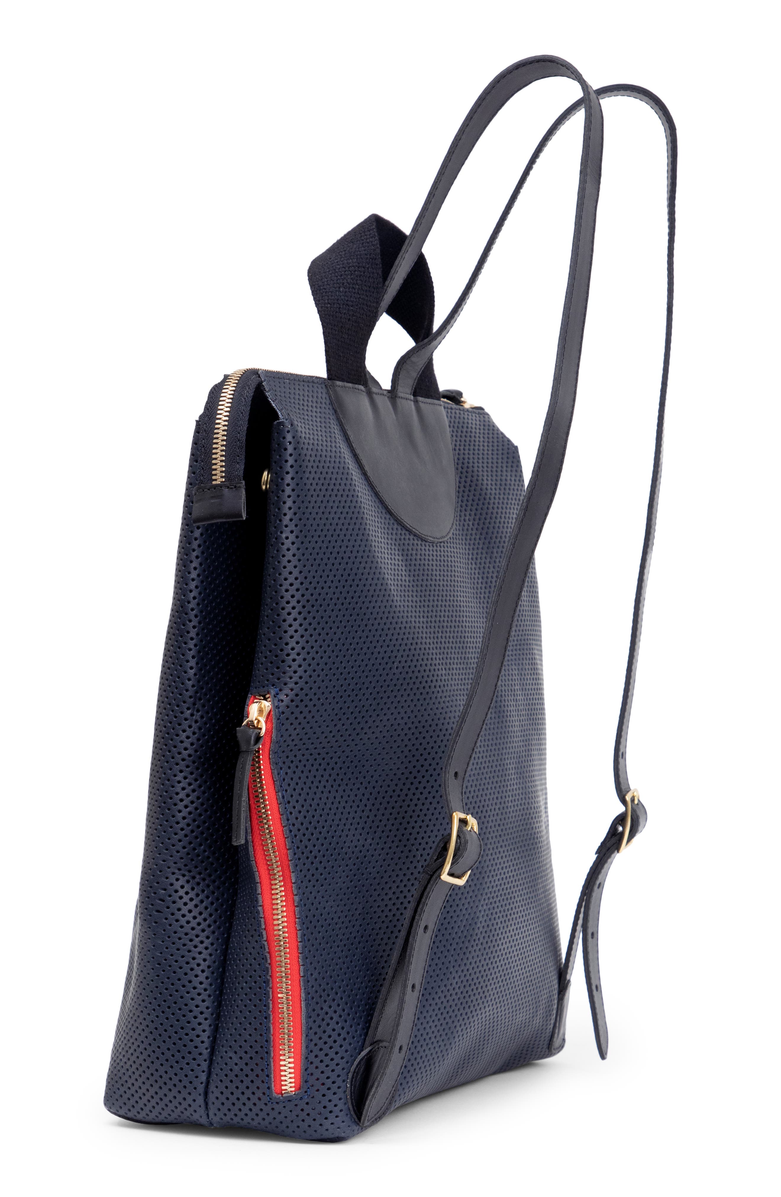 Clare V. Remi Leather Backpack, Alternate, color, 