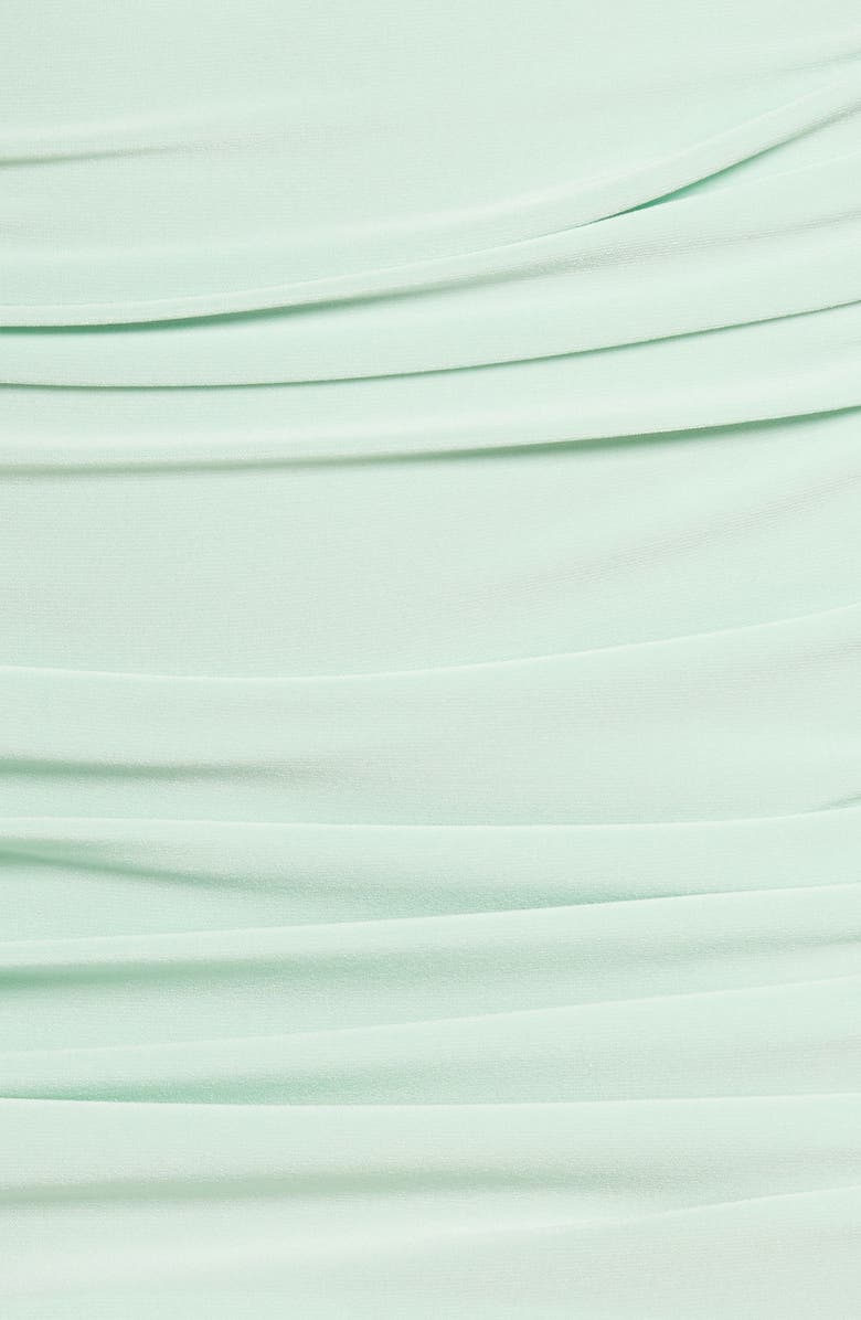 Norma Kamali Bill Ruched Swim Skirt, Alternate, color,