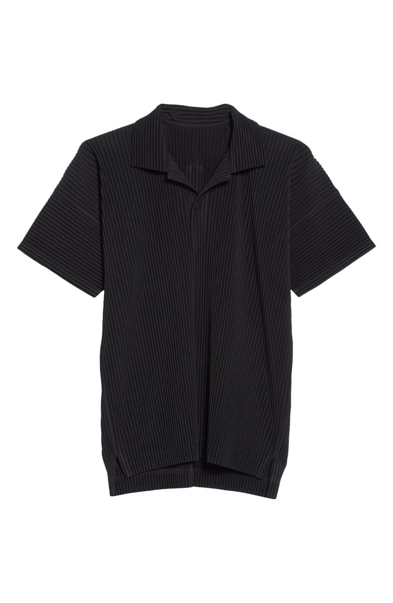 Homme Plissé Issey Miyake May Pleated Polo Shirt, Alternate, color,