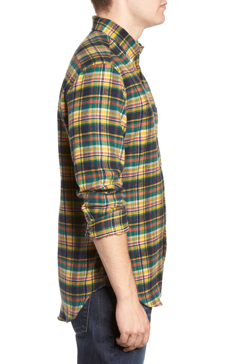 Gitman Hunter Regular Fit Plaid Flannel Shirt, Alternate, color,
