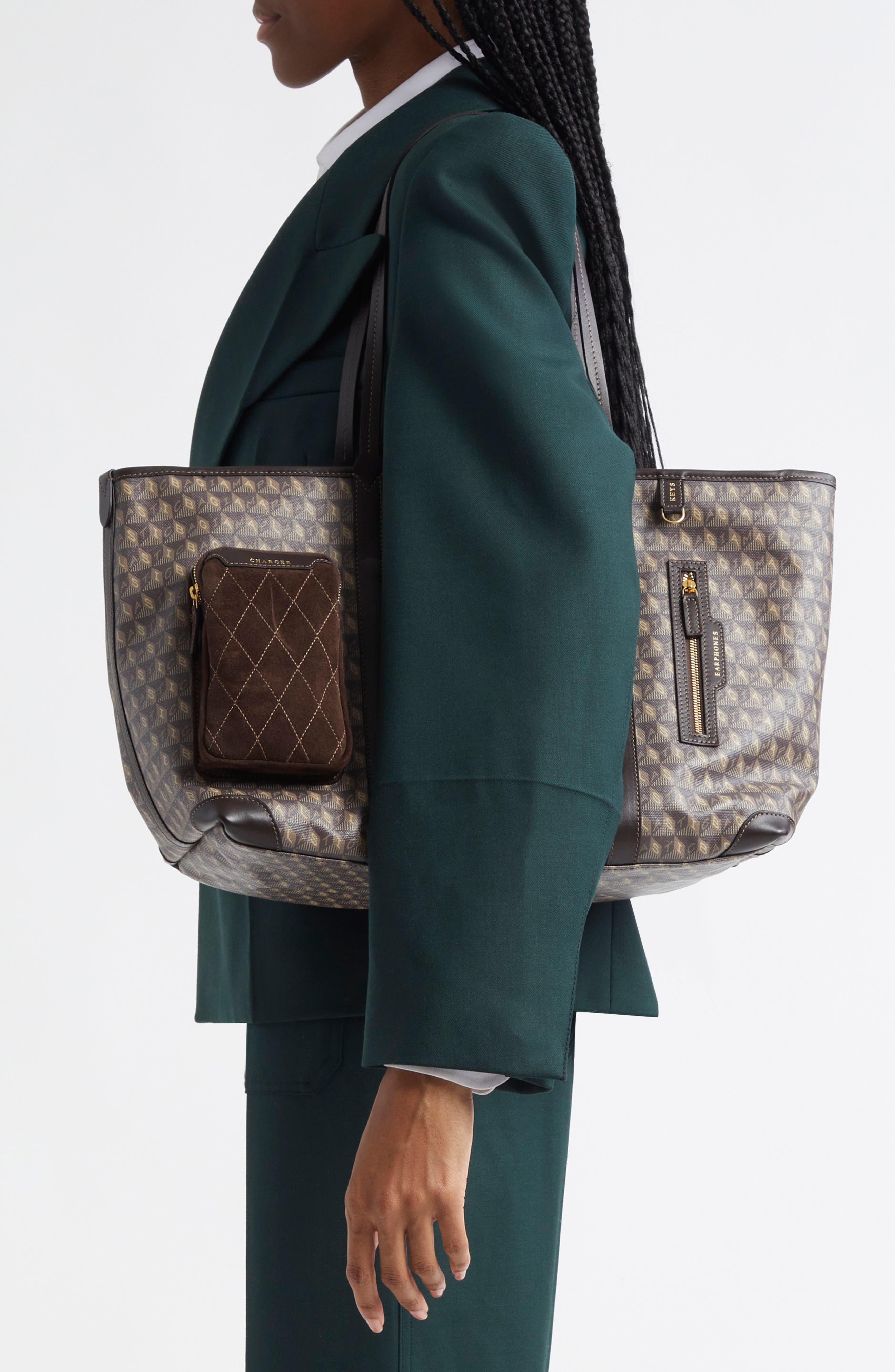 Anya Hindmarch I Am a Plastic Bag Recycled Coated Canvas In-Flight Tote, Alternate, color, 