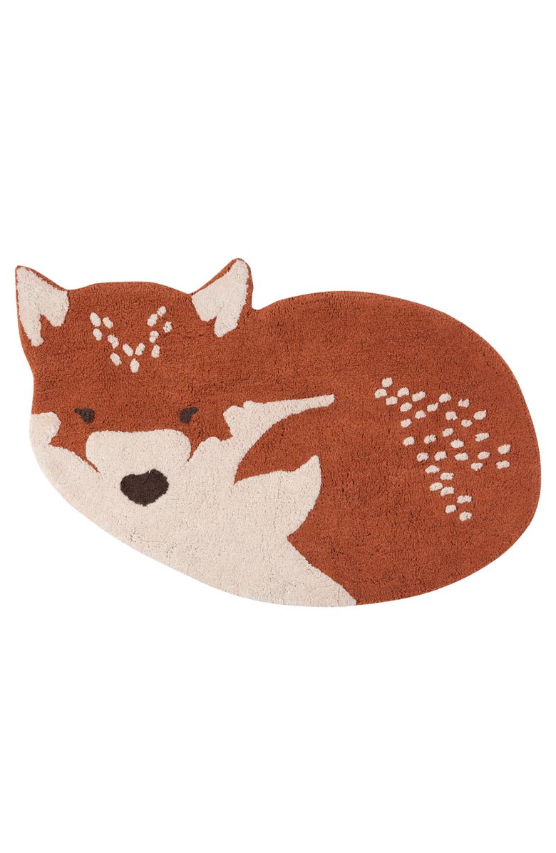 Nattiot Little Wolf Rug, Main, color, Brown