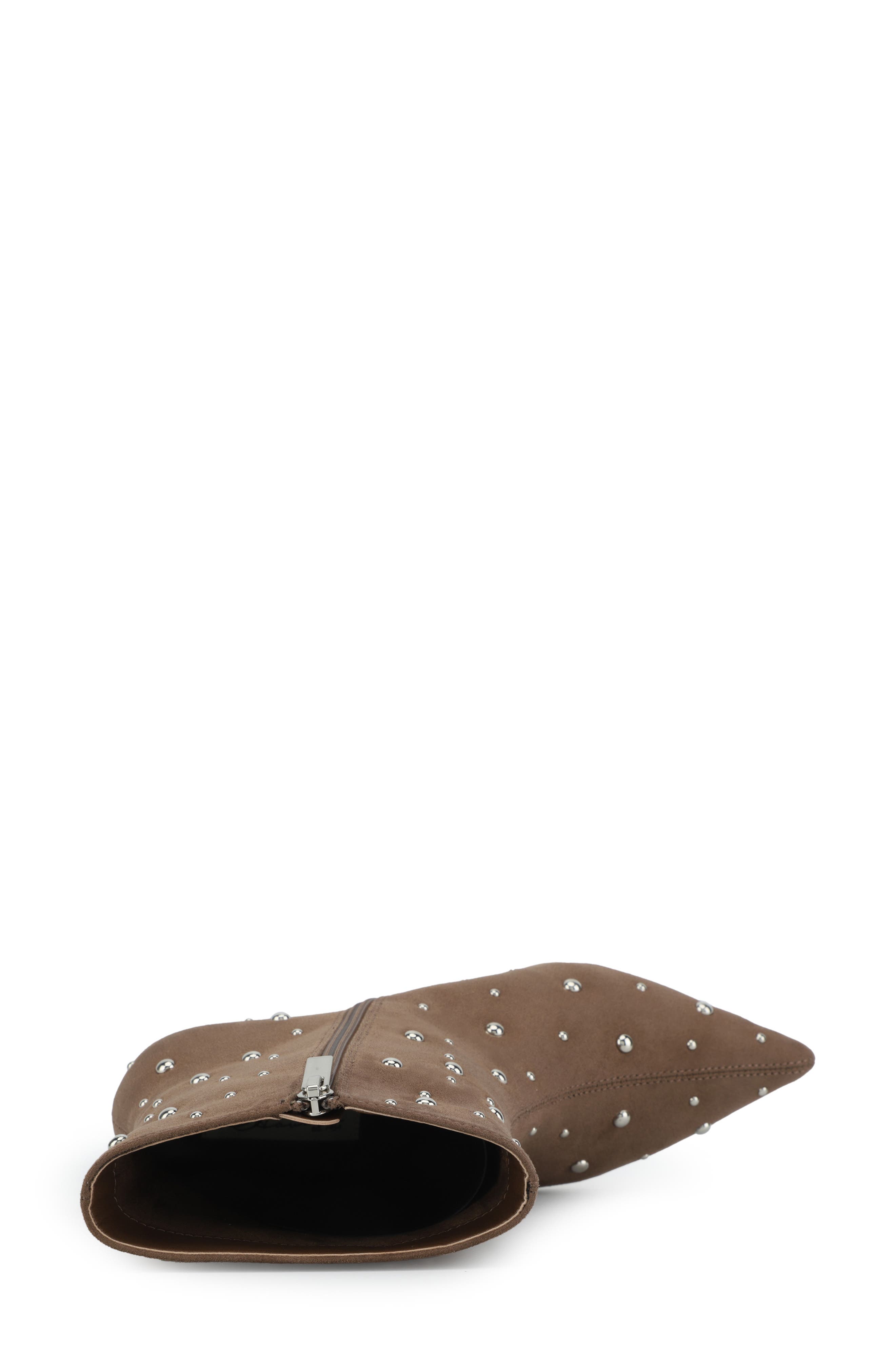 Tampa Studded Sock Bootie, Alternate, color, DARK TAUPE