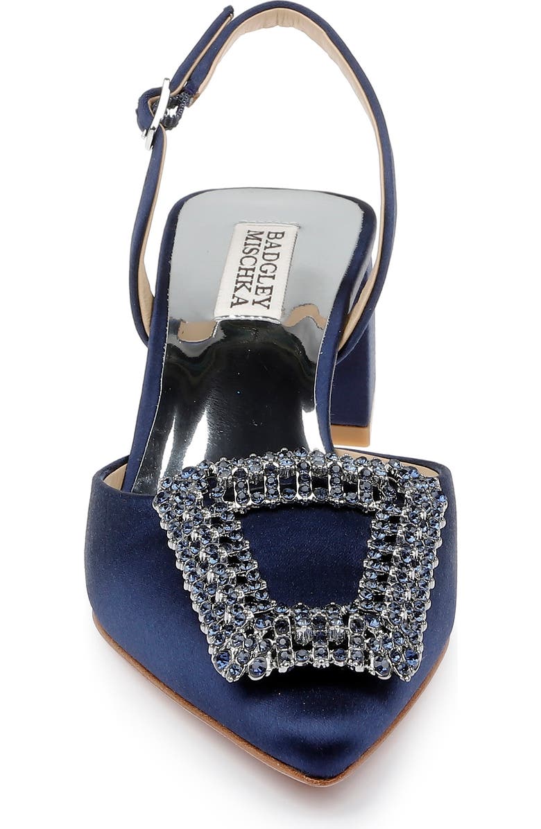 Badgley Mischka Collection Emmie Pointed Toe Slingback Pump, Alternate, color,