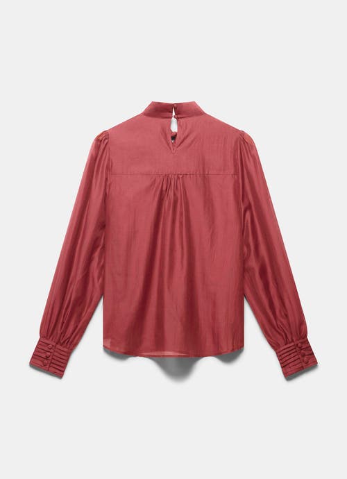 Mint Velvet Bow Detail Blouse In Pink