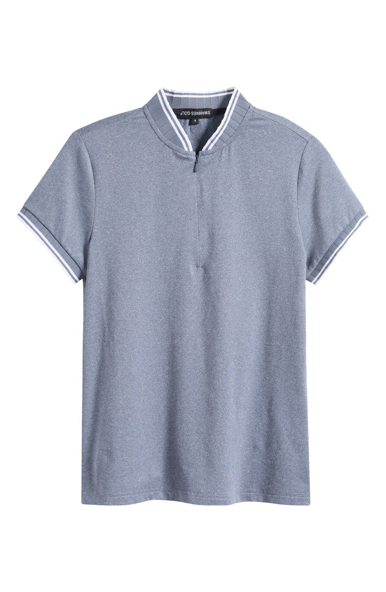 Swannies Tara Half Zip Top, Alternate, color, Navy-Heather