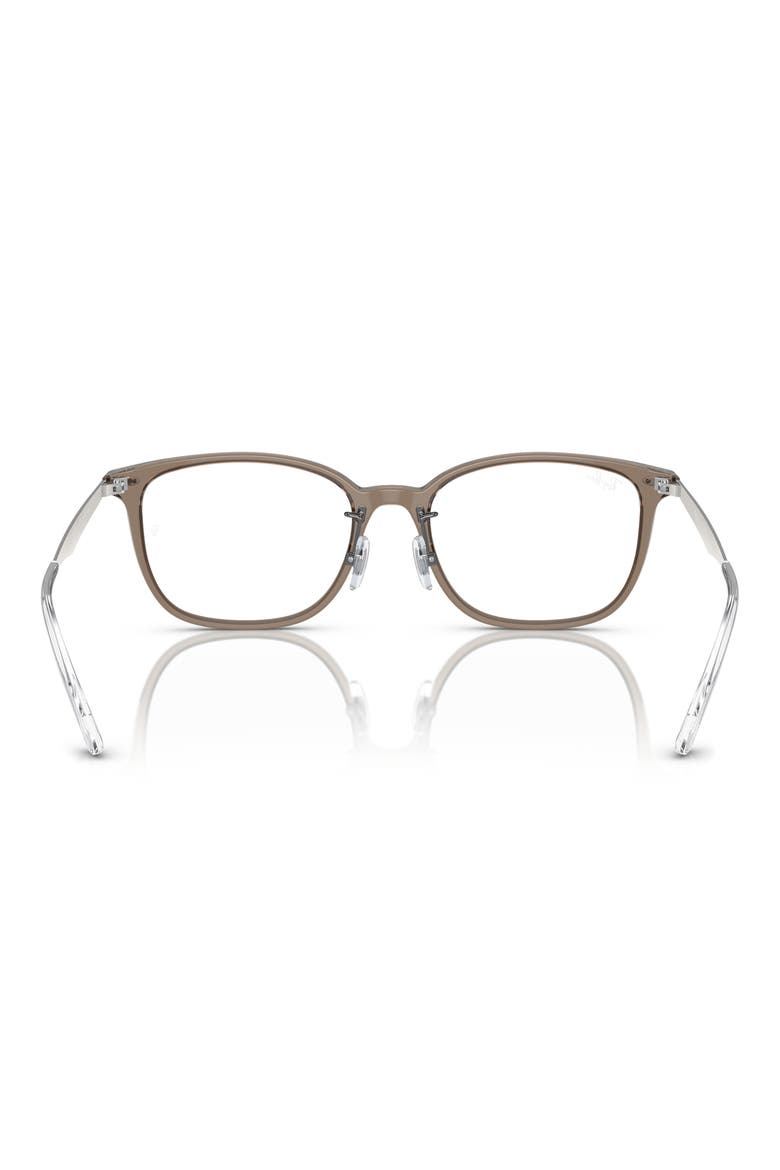 52mm Pillow Optical Glasses, Alternate, color, TRANSPARENT GREY