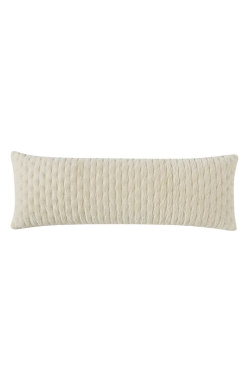 Dkny Pure Velveteen Accent Pillow In Cream