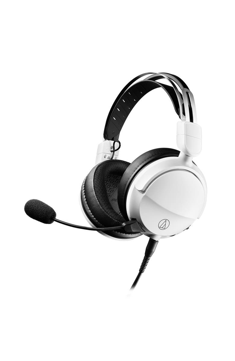 Audio-Technica ATH-GL3 Closed-Back High-Fidelity Gaming Headset, Main, color, White