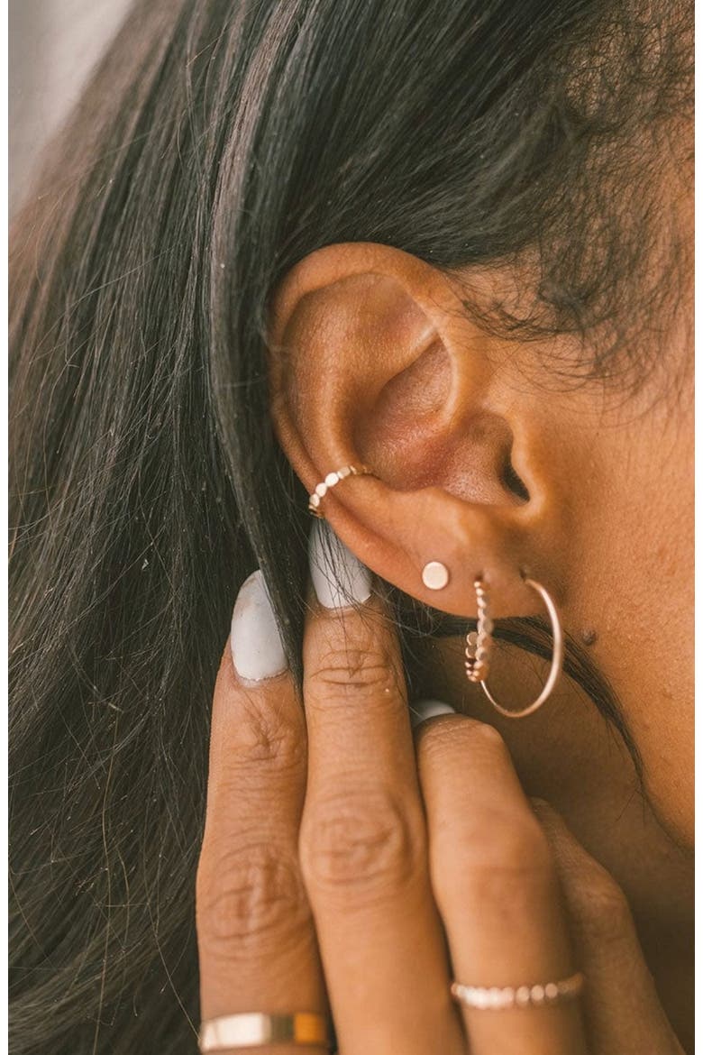 Poppy Ear Cuff - Single, Alternate, color, Gold Filled