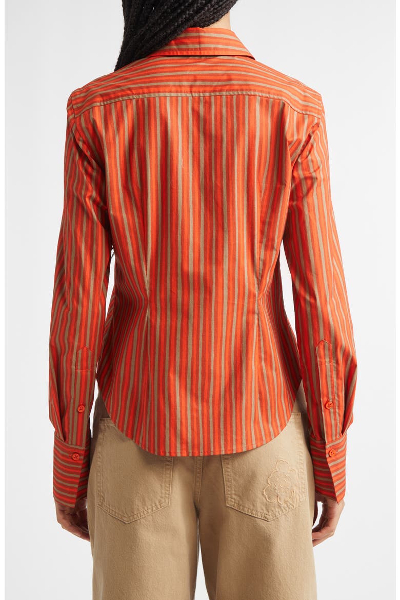 Innota Piccolo Stretch Cotton Shirt, Alternate, color, ORANGE