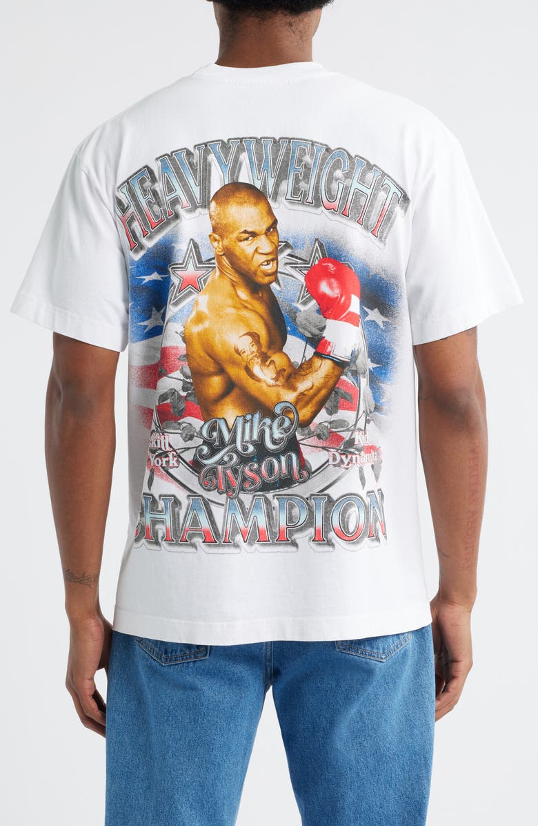 ID Supply Co Mike Tyson All Smiles Graphic T-Shirt, Alternate, color, White