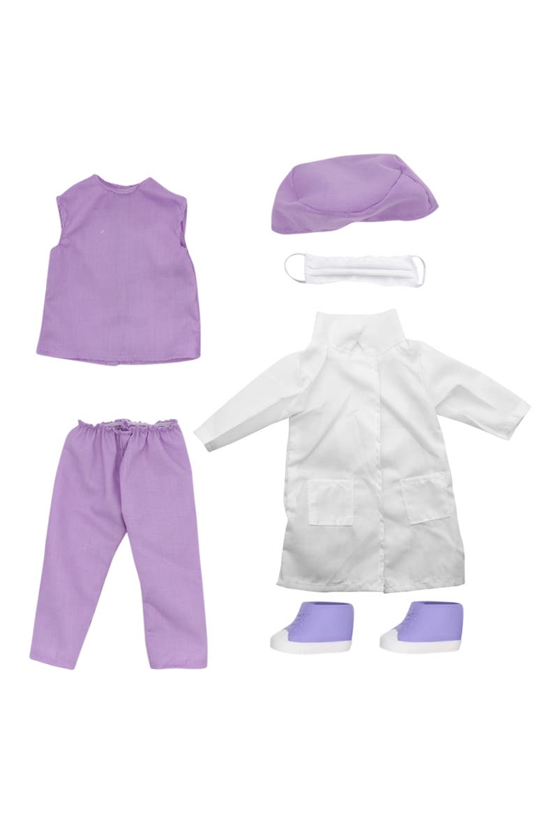 18" Doctor Dress Up Set 15 Pcs, Alternate, color, Purple