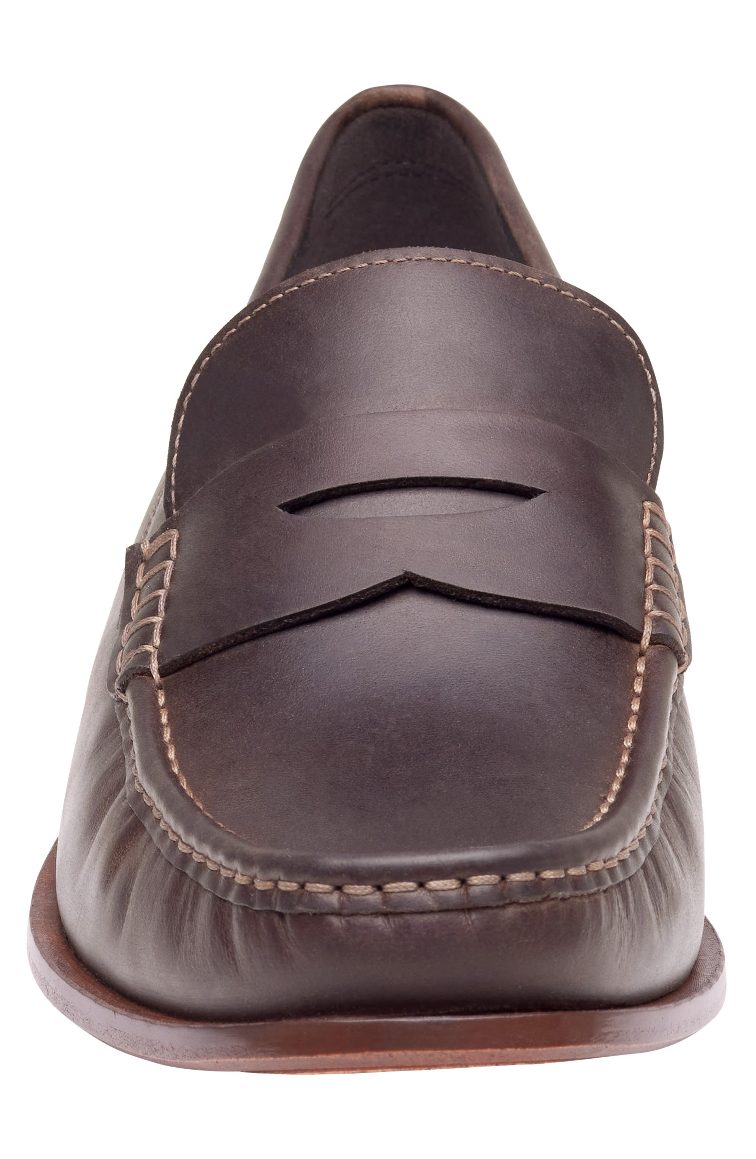 Humphrey Penny Loafer, Alternate, color, BROWN FULL GRAIN