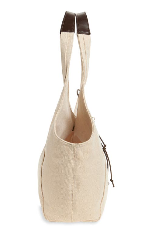 Shop Lucky Brand Pria Canvas Tote Bag In Natural