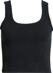 Marine Layer Coralina Crop Cotton Rib Tank