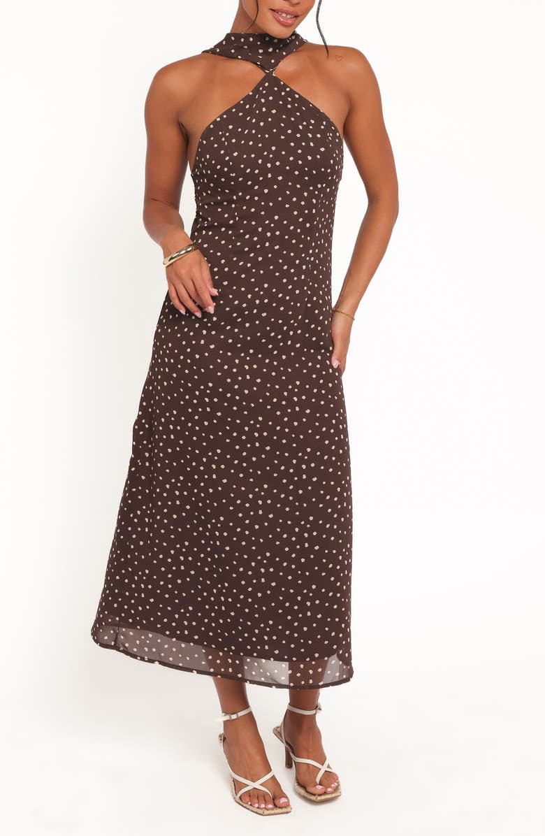 Petal & Pup Elva Midi Halter Dress, Main, color, 