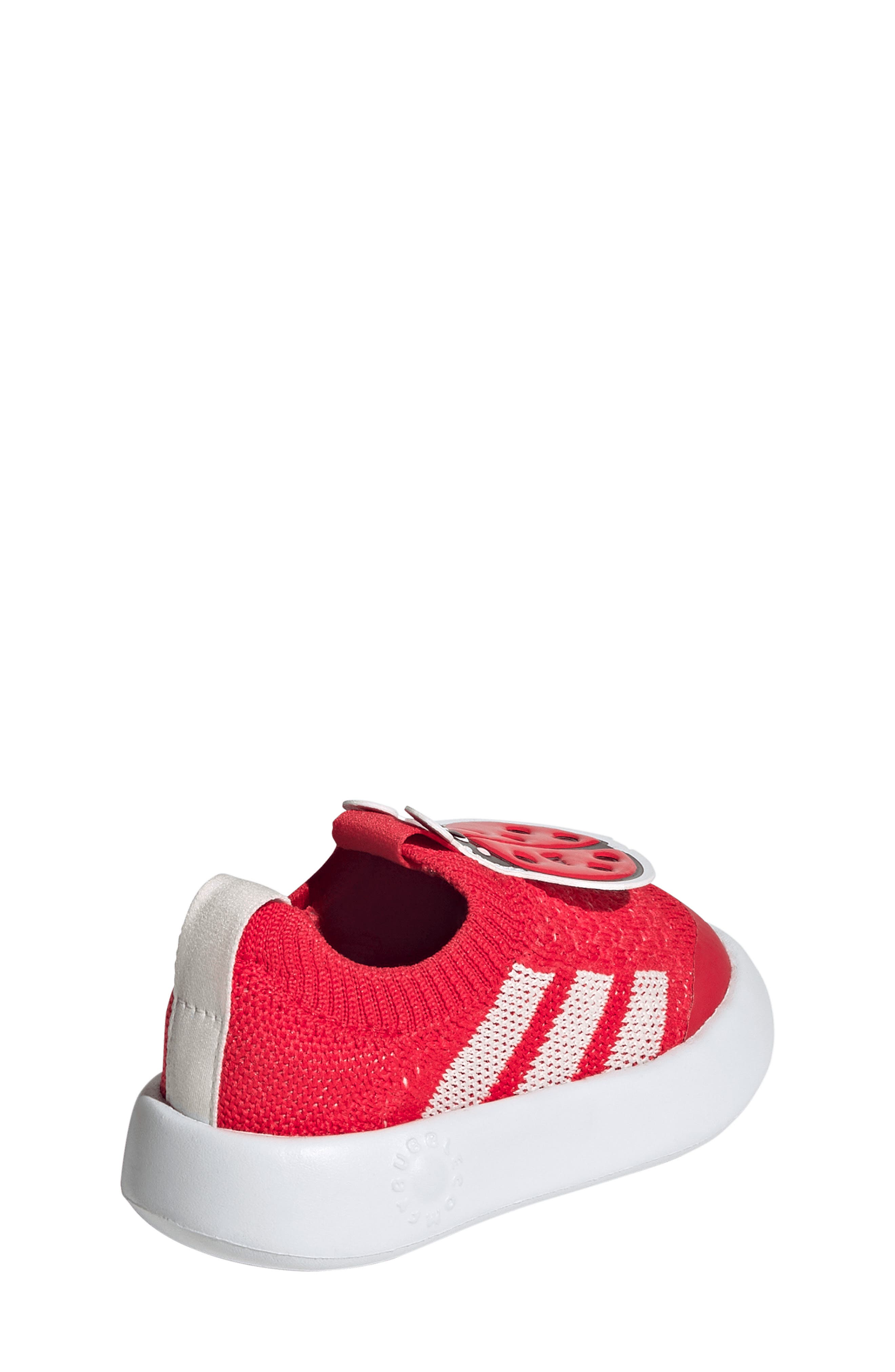 Kids' Bubblecomfy Knit Sneaker, Alternate, color, RUBY/ OFF WHITE/ WHITE