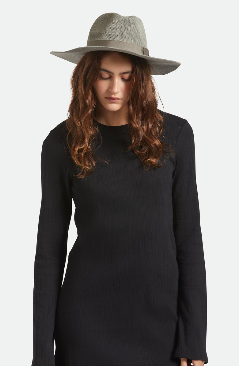 Brixton Lyons Packable Fedora, Alternate, color, Elm