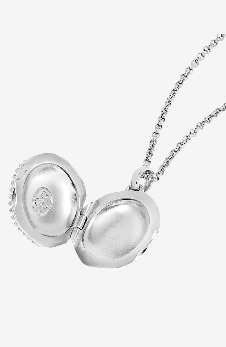 Dower & Hall True North Diamond Locket, Alternate, color, Sterling Silver