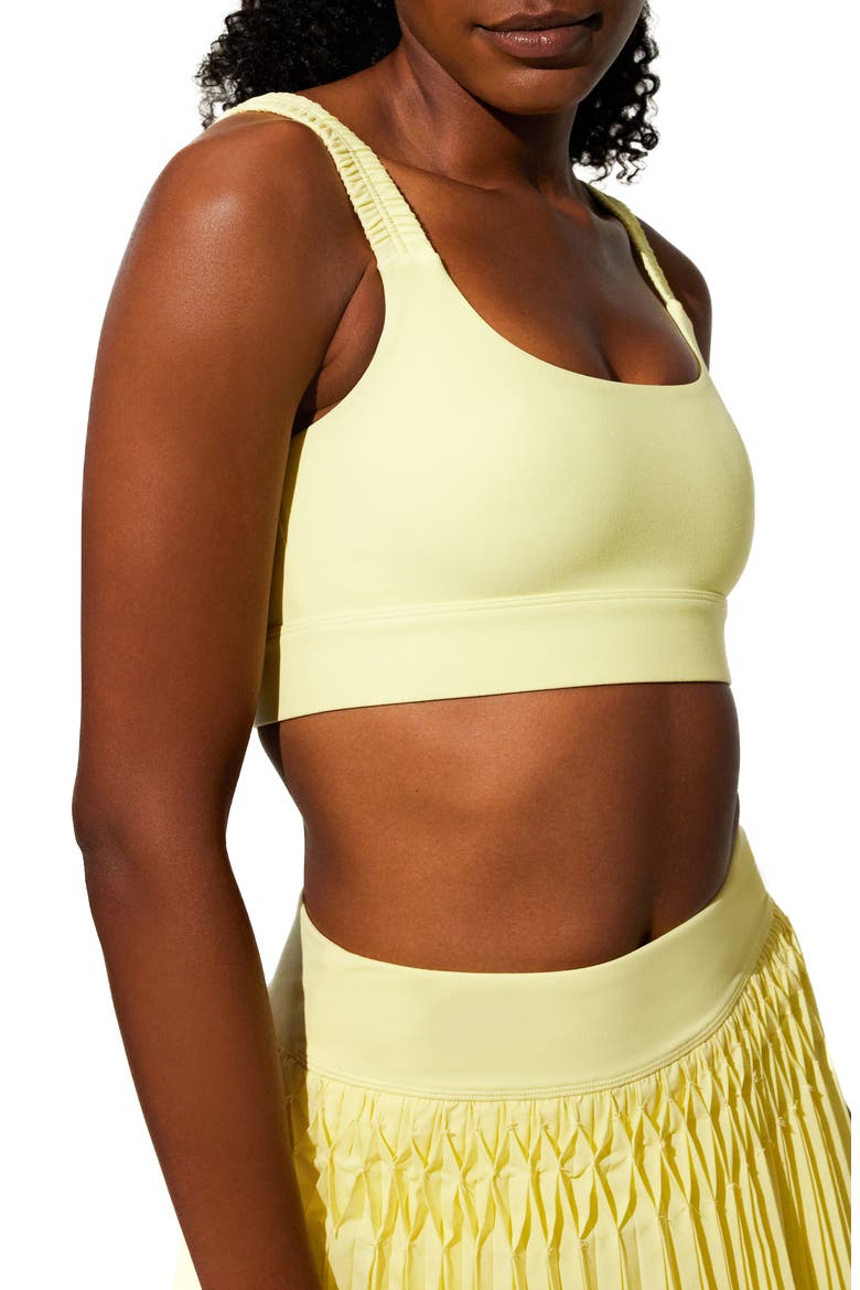Kudos Sports Bra, Alternate, color, LEMON
