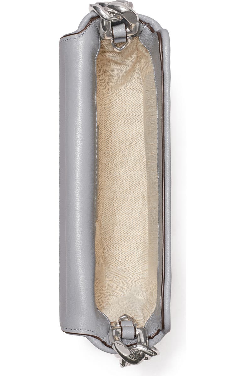 Tory Burch Mini Fleming Soft Caviar Leather Crescent Shoulder Bag, Alternate, color,