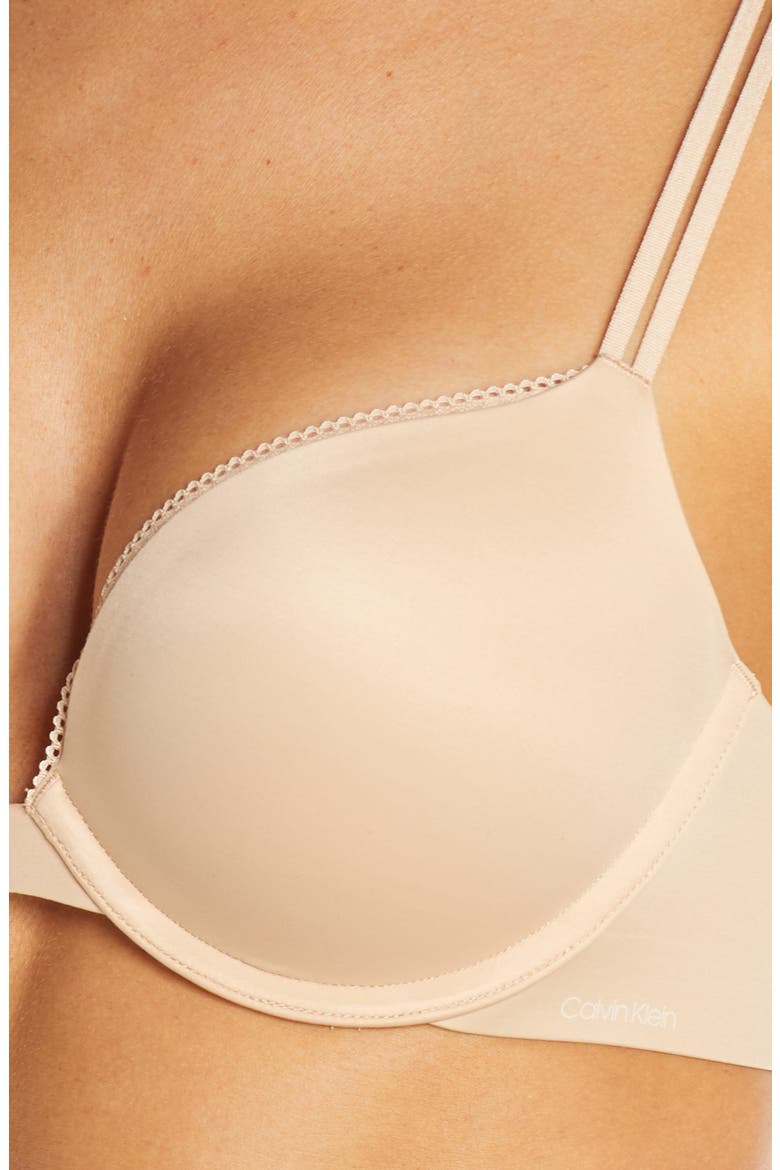 Liquid Touch Underwire Push-Up Plunge Bra, Alternate, color, BARE