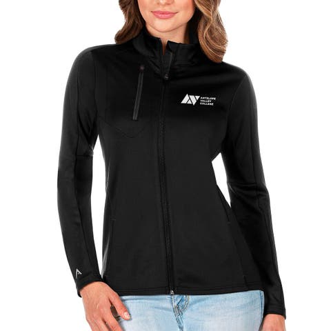Women's Antigua Black Antelope Valley College Generation Full-Zip Jacket