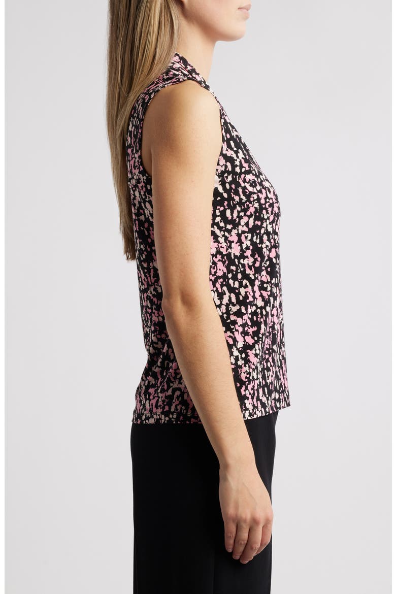 Abstract Print Triple Pleat Sleeveless Top, Alternate, color, ANNE BLACK MULTI